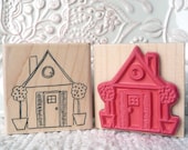 Little House rubber stamp from oldislandstamps