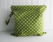 Wet Bag - Moss Ta Dot - Waterproof - Eco Friendly - Reusable - Made to Order