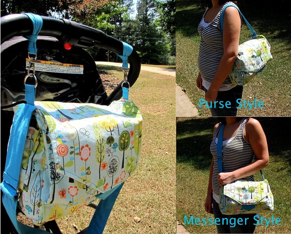 Custom Stroller Bag with Changing Pad and Wet Bag