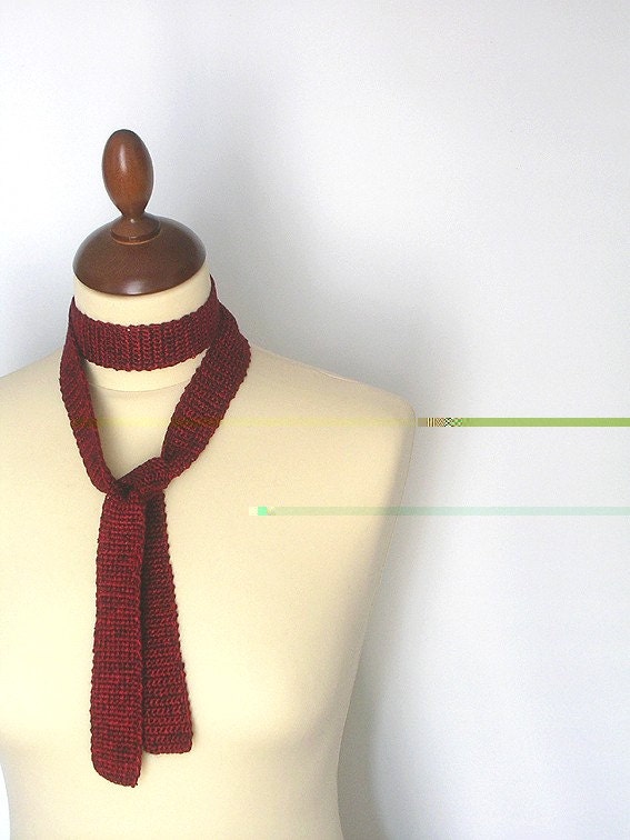 Ruby Red Tie