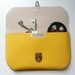 Yellow Patent Leather Clutch