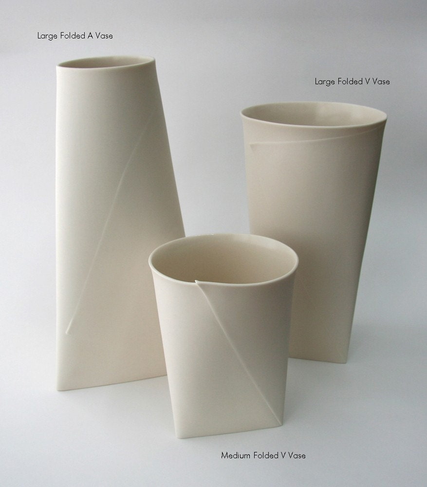 Fifty Percent Off Seconds - Large Folded A Vase