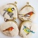 Garden bird Hand painted Vintage Purse (made to order)