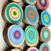 Childrens Wall Art 12 Tree Rings Handpainted Colorful Abstract Paintings See Close Ups