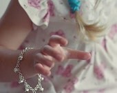 Sterling Silver Jingle Bells & Hearts Bracelet - Toddler