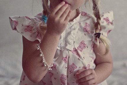 Sterling Silver Jingle Bells & Stars Bracelet - Toddler