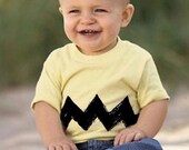 Zig Zag front/back Cartoon Charlie kids boys girls childrens infant toddler 6M 12M 18M 2T 3T 4T 5/6 FUNNY costume halloween T-ShirtTeeshirt