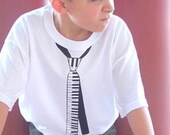 Large Piano Tie Necktie Skinny 80s 1980s funny t-Shirt black white shirt halloween costume tuxedo neck tie teeshirt BOYS unique NEW