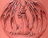 Dragon series - Rhedyn / Bracken : Original drawing in pencil and tempera - PRICE REDUCED