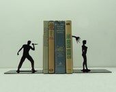 Shower Scene Metal Art Bookends - Free USA Shipping