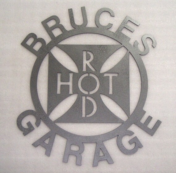 Personalized Hot Rod Garage Sign