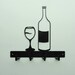 Wine Theme Metal Art Key Rack - Free USA Shipping