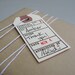 10 ephemera inspired hand stamped gift tags