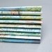 5 mini notebooks made with eco paper that is recycled, rescued, post-consumer, and found