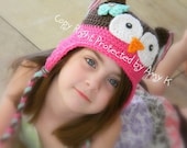 Crochet Baby Hats, Owl Hat, Baby Girl, Owl, Baby Hats, Photo Prop, Photography Prop, MADE TO ORDER