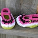 Baby Girl, Crochet Baby Booties, Watermelon, Baby Girl Booties, Watermelon Booties, MADE TO ORDER