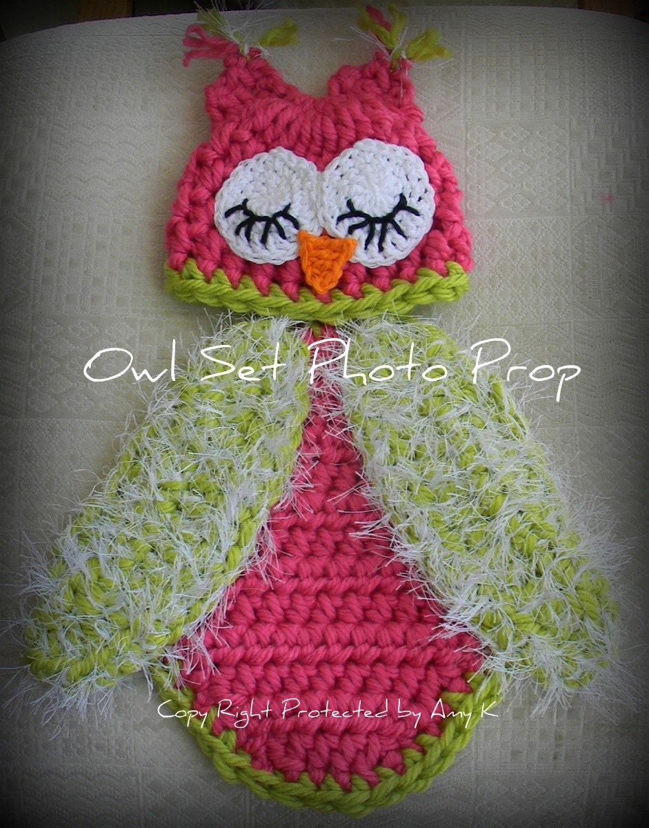 Baby Girl, Owl Hat, Owl Set, Photo Prop, Cape, Owl Cape, Photography Prop, MADE TO ORDER