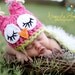 Baby Girl, Owl Hat, Owl Set, Photo Prop, Cape, Owl Cape, Photography Prop, MADE TO ORDER