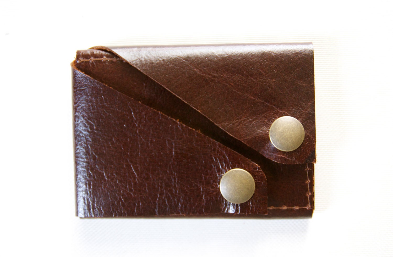 Leather Wallet "the Rawly" in Dark Brown