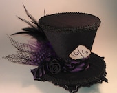 Mad Hatter Mini Top Hats Made to your desire Alice in Wonderland Tea Party - CandysHats