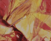 abstract original mixed media in red Passage 4