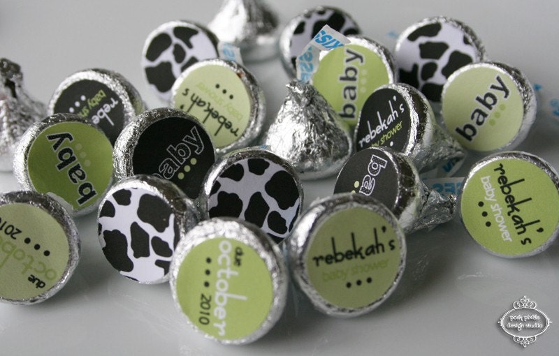 MOO COW - Printable Candy Stickers - Baby Shower - DIY Moo Baby Collection - by Make Life Cute Il_170x135