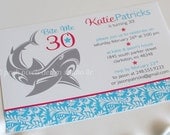 BIRTHDAY INVITATION - Printable 5"x7" Invitation Design - Shark Party - Bite Me Collection - by Make Life Cute Il_170x135