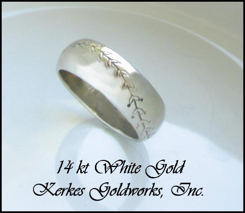 Handmade Baseball Ring