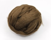 Brown Manx Loagthan Wool - Natural Roving for Spinning or Felting (8 oz)