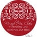 Round Circle Christmas Labels, Wedding, Shower, Label, Gift Tag, Sticker, Favor Label, Address