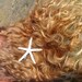 White skinny starfish barrette