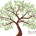 Personalized Wedding Tree Guest Book Print for up to 150 guests
