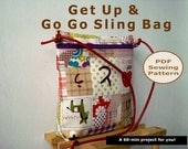 Easy Zipped Sling Bag INSTANT DOWNLOAD - PDF Sewing Pattern And Tutorial