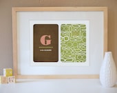 G is for Glasses Alphabet Art Print