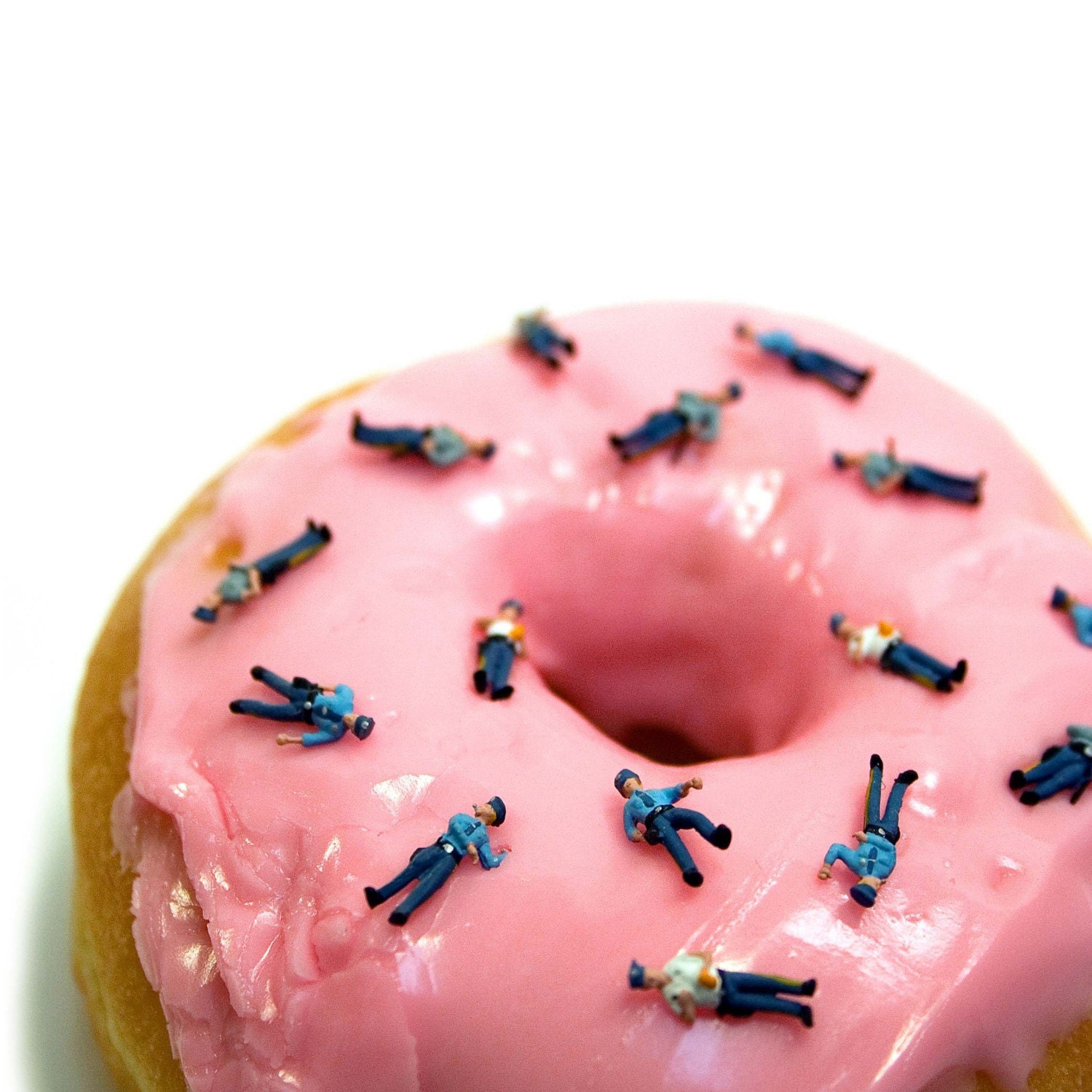 Hungry Policemen- 5x5 Metallic Print