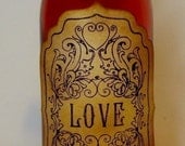 Love Potion Vintage Style Stickers/Adhesive Labels SET of 4