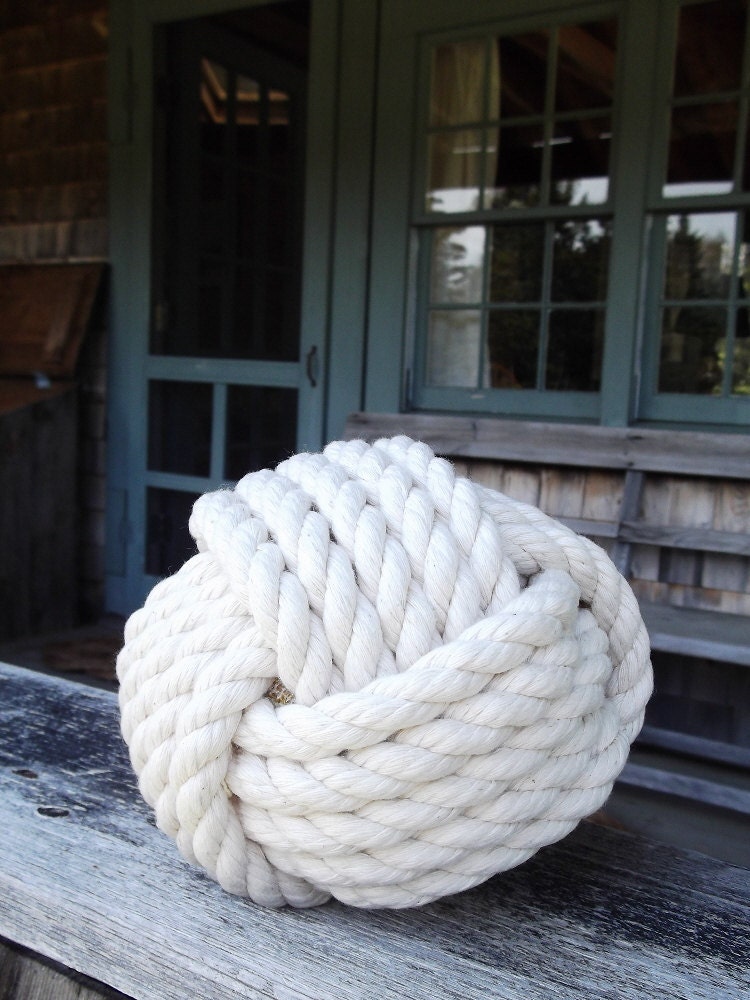 Nautical Doorstop, cotton, nautical decor - no handle