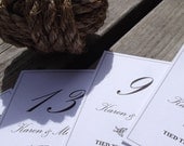 Set of 20 printable nautical table numbers - I will send you the pdf