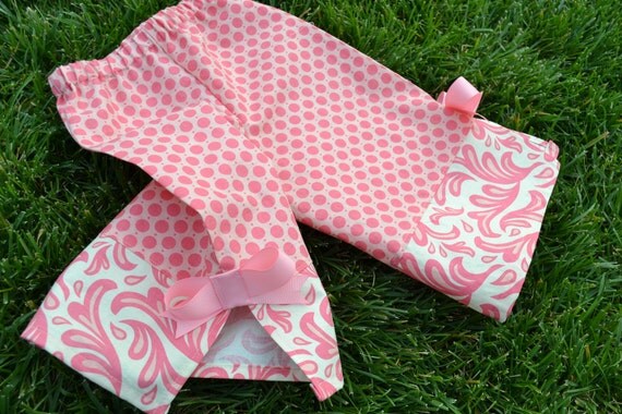 Girls Pants Pattern, PDF Sewing Pattern, Baby Pants Pattern, INSTANT DOWNLOAD, Wide Leg Lil Diva Pants sizes 9m-5T