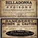 Vintage Poison Apothecary Halloween Witch Potion Label Instant Digital Download Collage Sheet Various Poisons