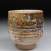 Larger Yunomi Tea Cup Glazed with Shino, Wood Ash, Copper and Rutile