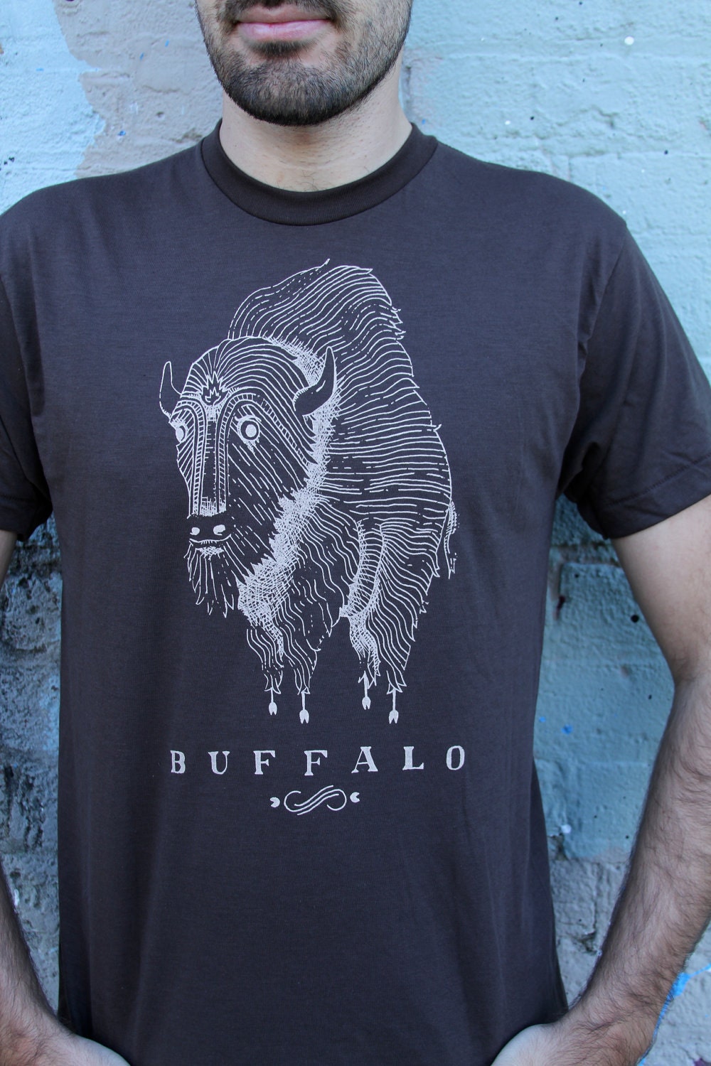 Buffalo Tee - Mens Brown