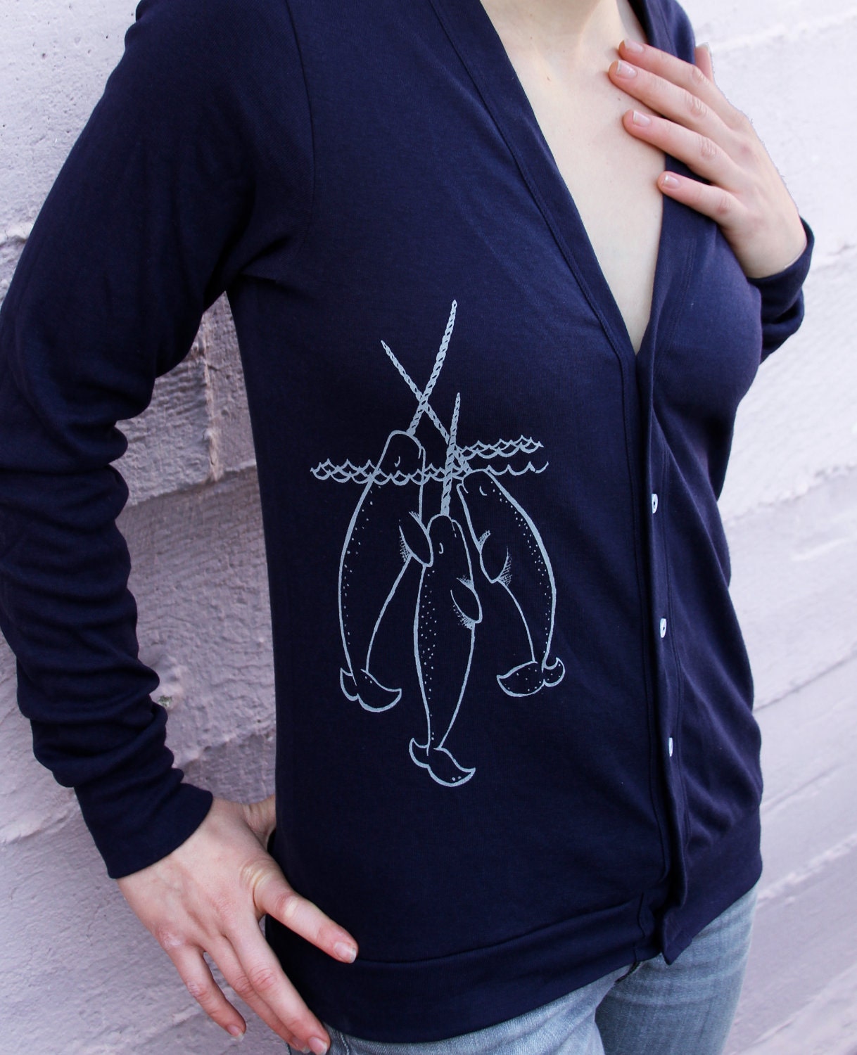 Narwhal Cardigan