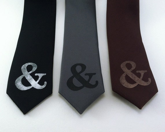 Ampersand Skinny Tie