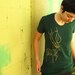 Deer Tee - Womens - Heather Forest American Apparel 50/50