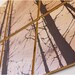 Large Forest Landscape Wall Art - Screen Print Set - Rustic Home Decor