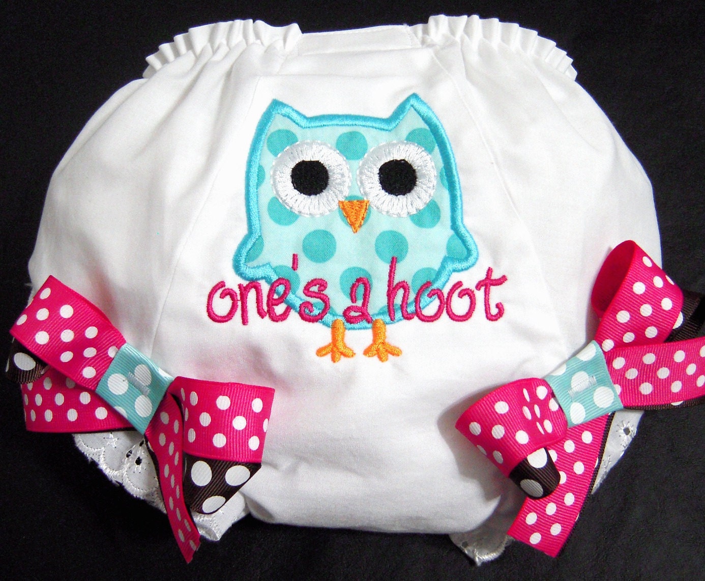 Birthday Owl Bloomers, Owl, One's a Hoot, Pink and Blue, Owl Birthday, Photo Prop