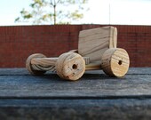 Dragster Cell Phone / MP3 Player Stand / Business Card Holder Made from Reclaimed Wood for Thicker Media