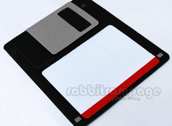 iPad / Galaxy Tab 10.1: Diskette Felt Case