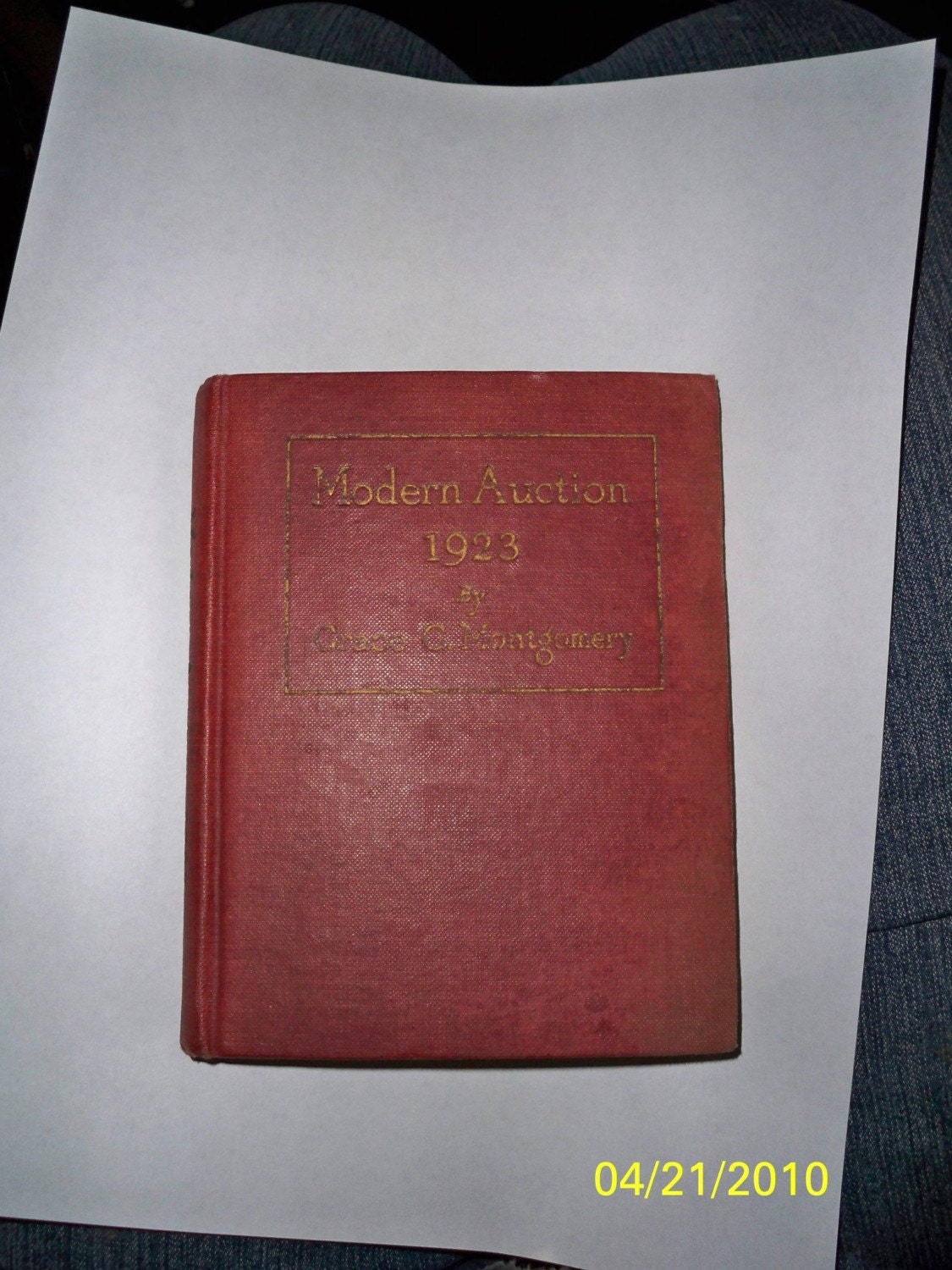 Modern Auction 1923 Grace G Montgomery